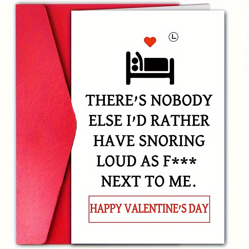 

High-quality 's Day Card With Envelope, 12cm*18cm - Humorous Greeting For Husband, Wife, Him Or Her - Unique Couple In Bed Design, Anniversary & Valentine's Day, Valentines Day Gifts