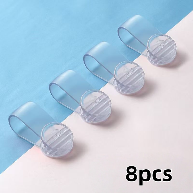 E-shop 8 Stück transparente nadelfreie Steppdeckenhalter, abnehmbare Clips für Bettlaken Bettbezüge, Haushalts-Bettzubehör, verhindert Verrutschen der