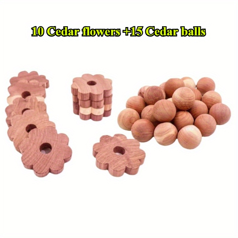 25pack   cedar flowers balls suitable for household suitable for wardrobes cabinets without any other     mixing or dipping 0