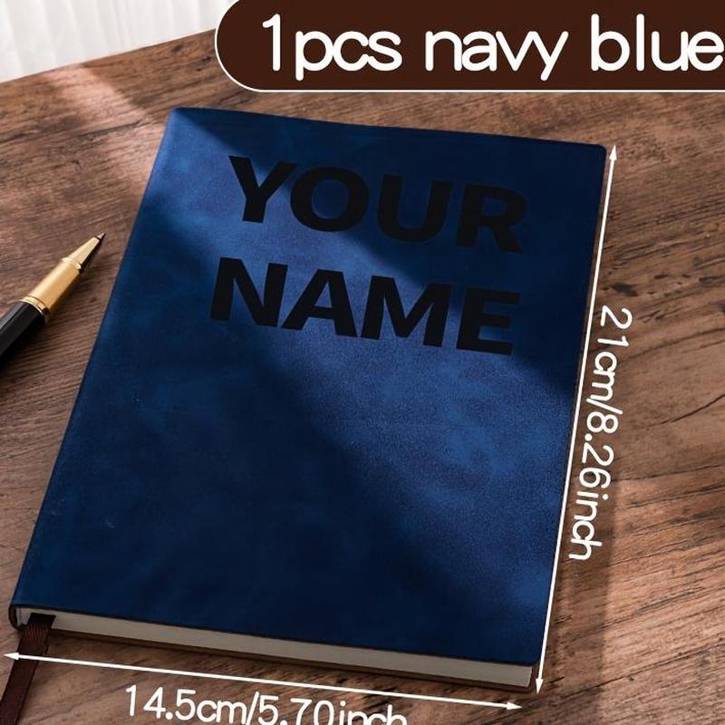 TEMU 1pc Customized Letter Name Notebook, Logo Custom Business Notebook Photo Customization, Homework Notebook Customization, Irregular Sticky Notes