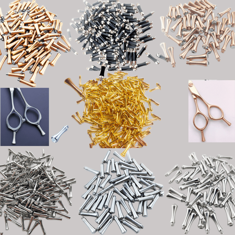 6/4 stück hochwertige scheren-schneidepins,  .0 gewinde, rostbeständig und  , für zuhause/salon, gerade scheren, scheren-schneidepins zum entfernen von übermäßigem haar, mehrfarbenauswahl, scheren-versteller, reinigungstuch, haarwerkzeuge!   für 30 stück feiertage
