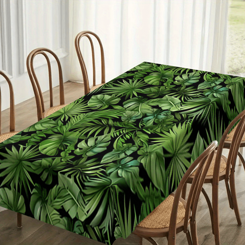grne tropische blatt gedruckte tischdecke langlebige - Temu Germany