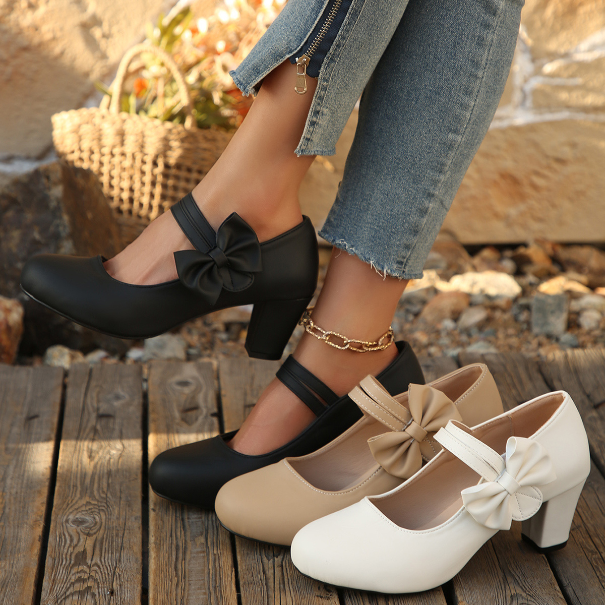 closed toe low heel sandals sold on Temu United States