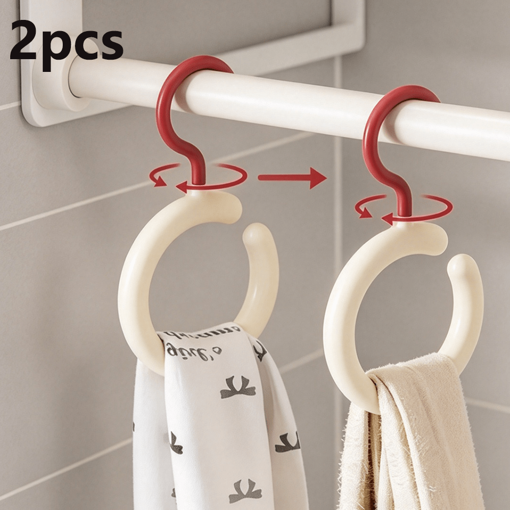 TEMU 2pcs Set Of Multifunctional, Strong-holding Hooks-no-drill Coat And Hat Hooks For Dorm Rooms: Leave- Storage Hooks For Underwear, Straps, Bags,