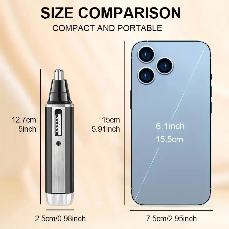 4 in 1 mens grooming kit usb rechargeable electric shaver nose ear hair trimmer beard and eyebrow portable body hair trimmer mens personal care tools set the best easter fathers day gif Product details 2