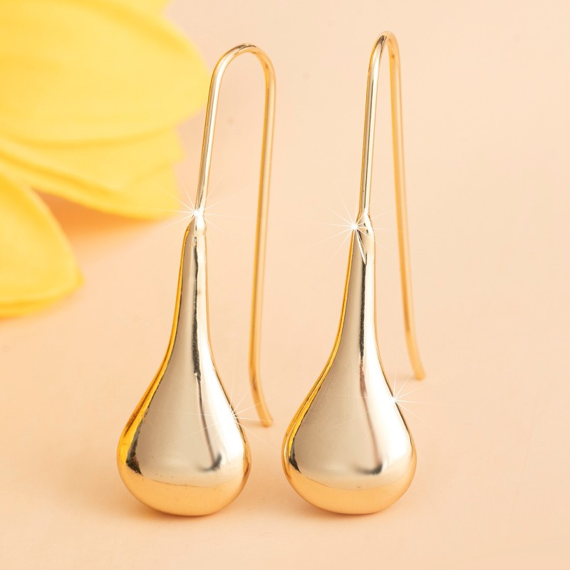 Image of Luxury Geometric Elegant Water Drop Earrings For Women Wedding Engasynthetic Gemstoneent Party Jewelry Accessories