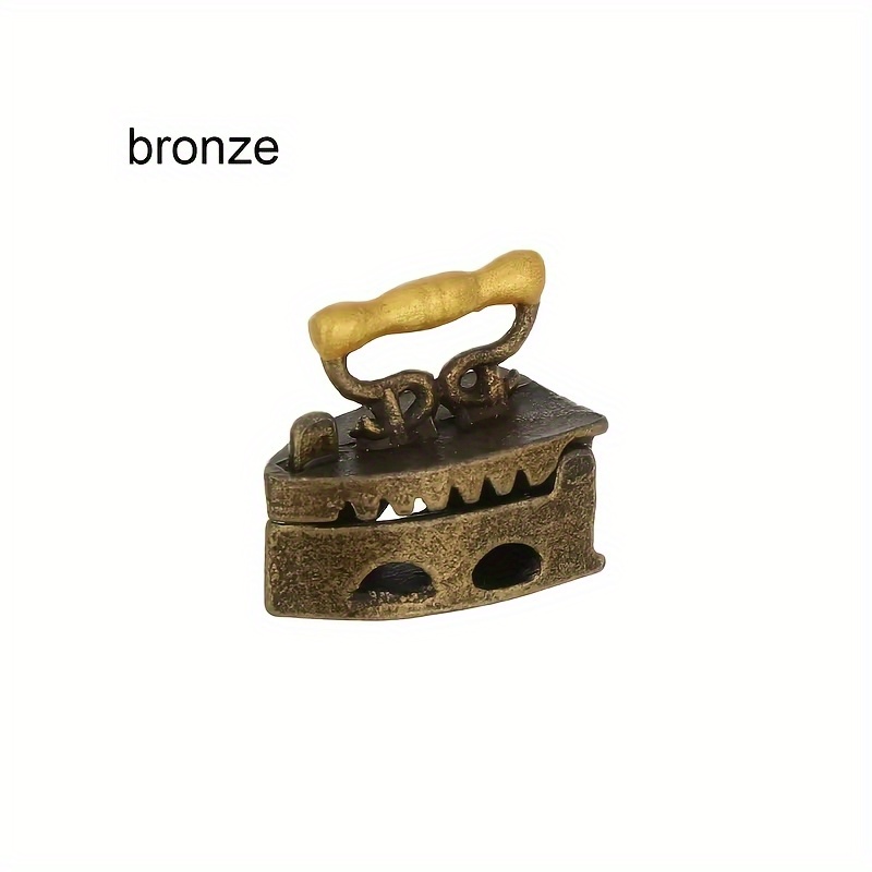 Image of Dollhouse Additions Furniture Decoration Miniature Vintage Miniature Iron Figurine, Metal Tabletop Decor, Classic Old-fashioned Dollhouse Accessory, Ideal For Mother's Day Gift And Iron