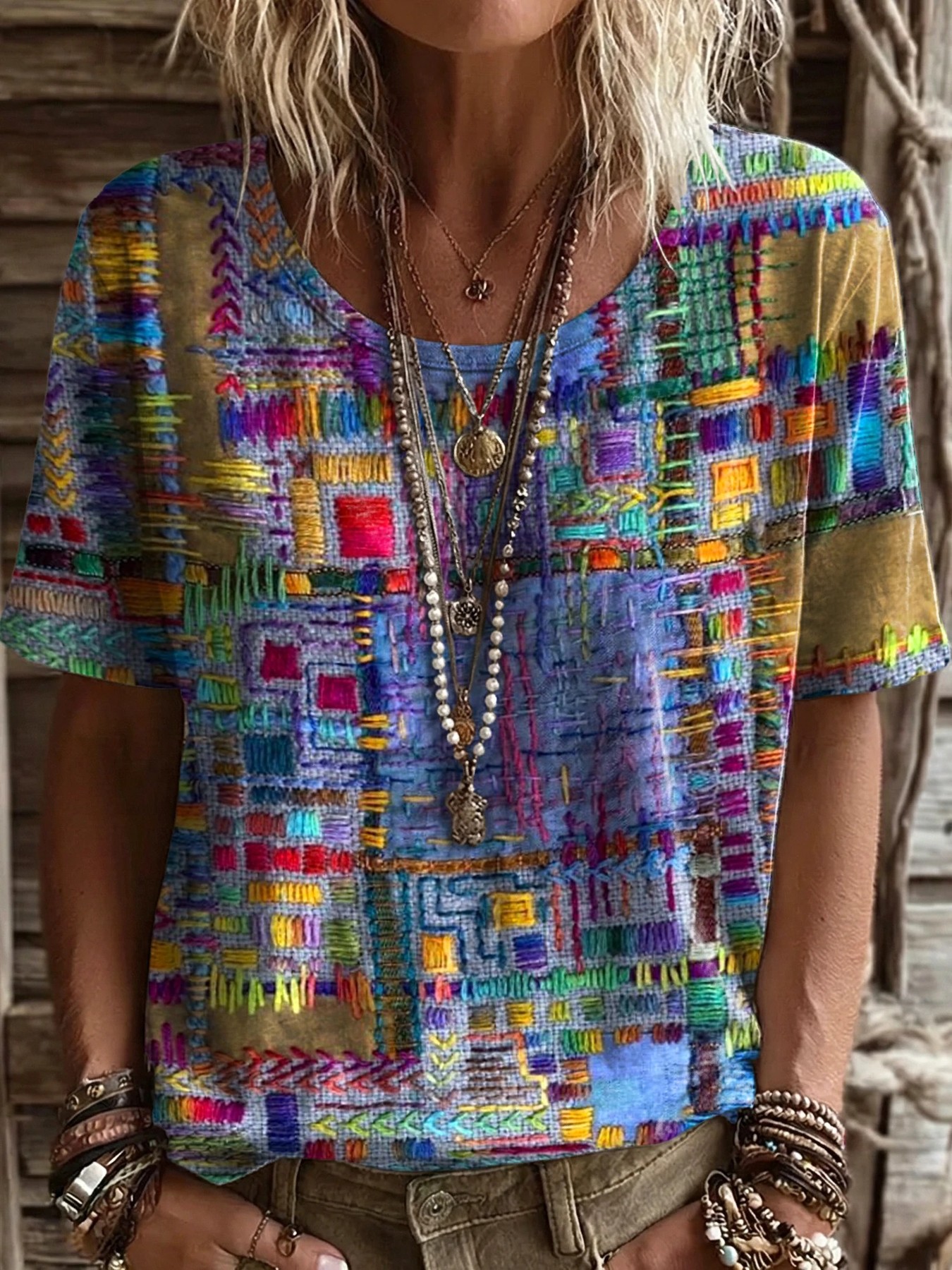 embroidered top sold on Temu United States