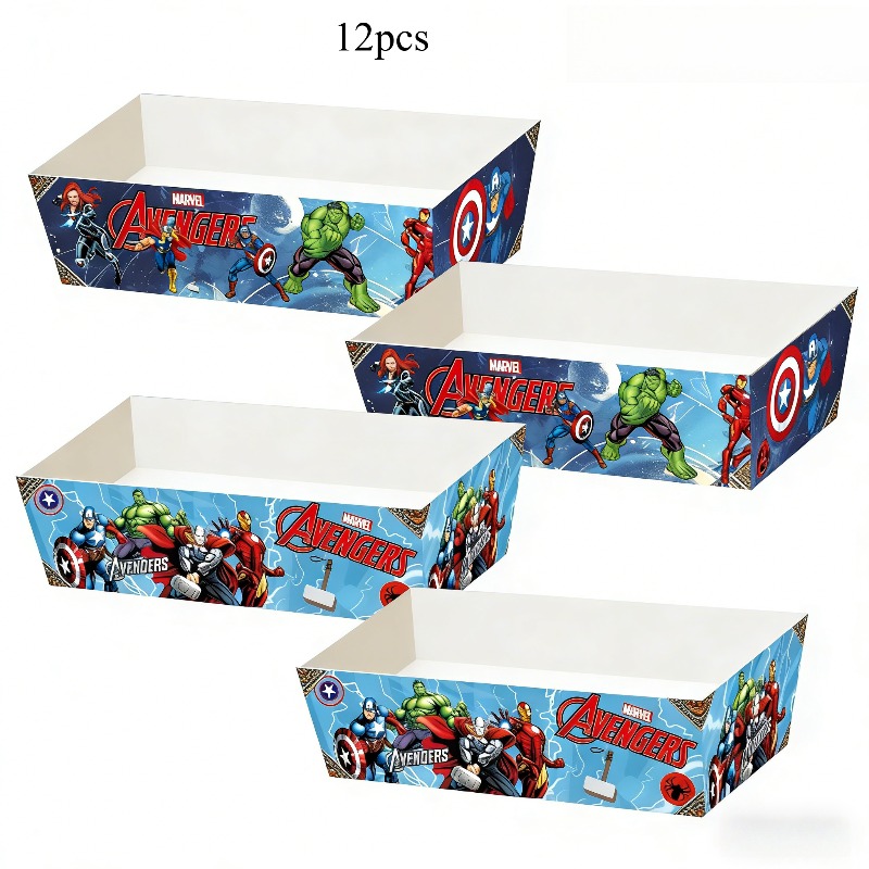 E-shop Geschenk für Sie/Ihn 12-tlg. MARVEL Avengers Gastgeschenkboxen, geeignet für Geburtstage, Hochzeiten, Weihnachten, Halloween – Thematische