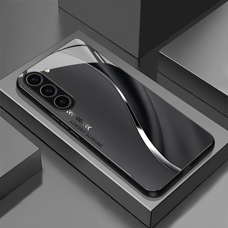 TEMU Phone Case - Easy And Versatile Black, Gray, Green, Blue, Brown, And Pink Wavy Curve Texture Pattern Phone Case Compatible With Compatible With