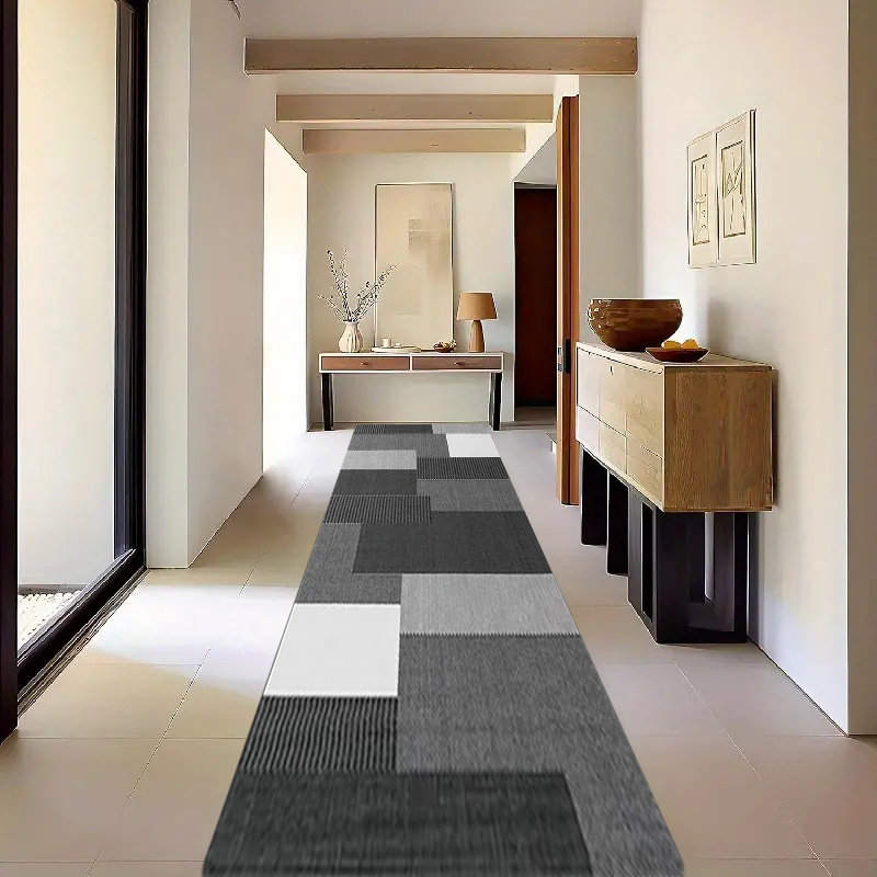 TEMU 1 tappeto da cucina da 1,1 cm, motivo grigio- stampato, ispessito e resistente all'usura, per cucina, soggiorno, portico, balcone e decorazione