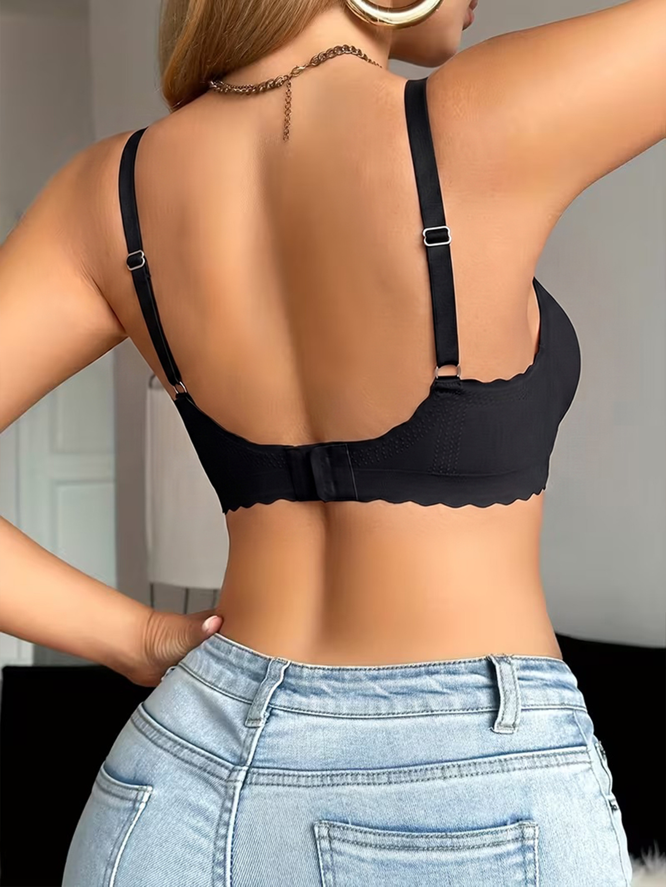 3pcs Women's Sexy Daily Bra with Mesh Panel