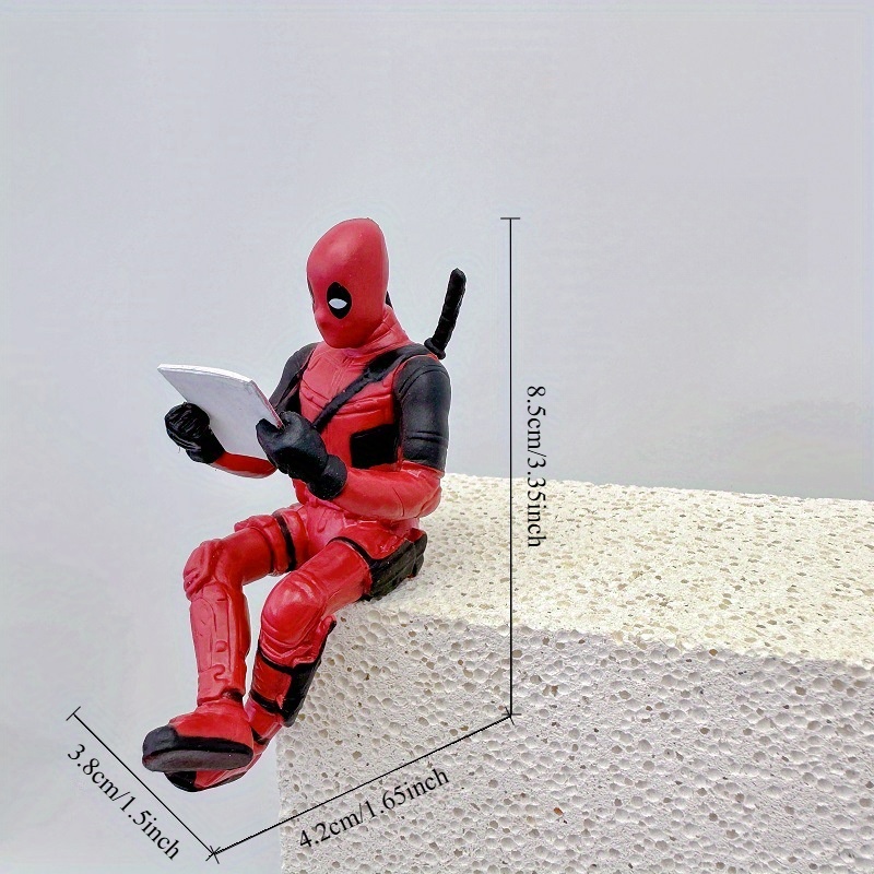 1pc/3pcs Set of Marvel Avengers Deadpool Models, Deadpool Sitting Posture And Lying Postureuxeys, Car Decoration