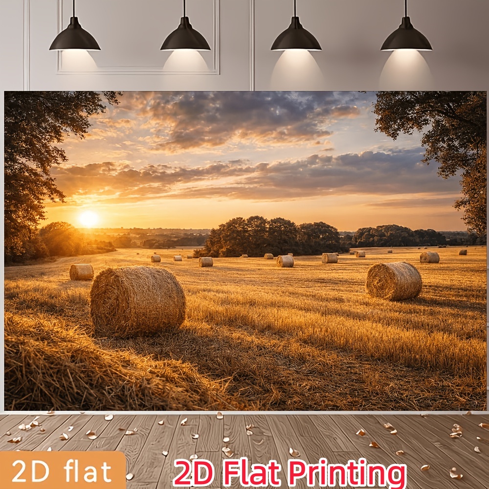 Golden Wheat Fields Autumn Countryside Banner