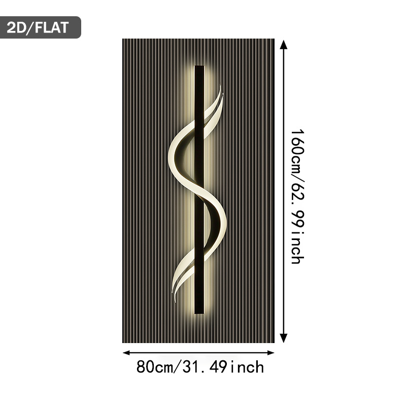 TEMU 2d Flat, 2d Flat, A 2d Flat Piece Measuring 31.49 By 62.99 Inches Or 80 By 160 Centimeters, Featuring A Contemporary . This Frameless Art Print
