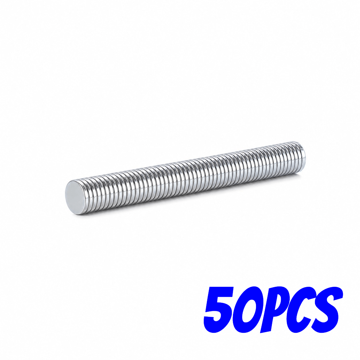TEMU 50 pezzi, 8 mm x 1 mm, Magneti, Disco magnetico permanente resistente