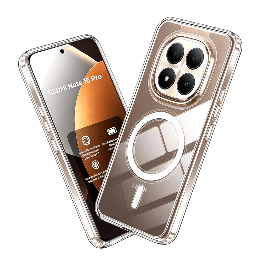 TEMU de teléfono: magnética transparente para Redmi Note 15 (universal para 4G y 5G), Redmi Note 15 Pro 4G, Redmi Note 15 Pro 5G, Redmi Note 15 Pro