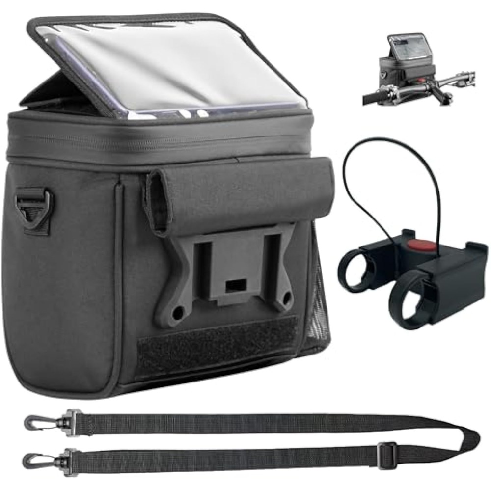 Dual Use Shoulder Backpack 21×19×5cm For Mountain Bike E-bike Cycling Bag