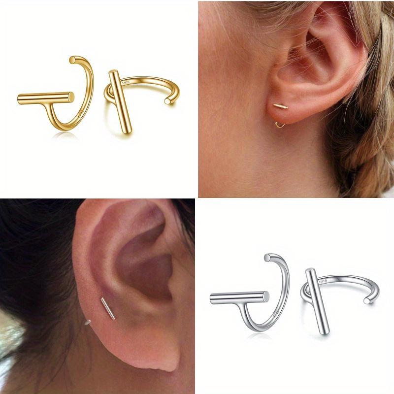 Tiny 925 Sterling Silver Hypoallergenic Stud Earrings
