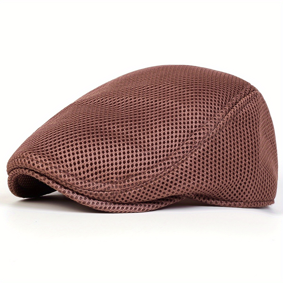 Women's Mesh Solid Color Newsboy Hat, Breathable
