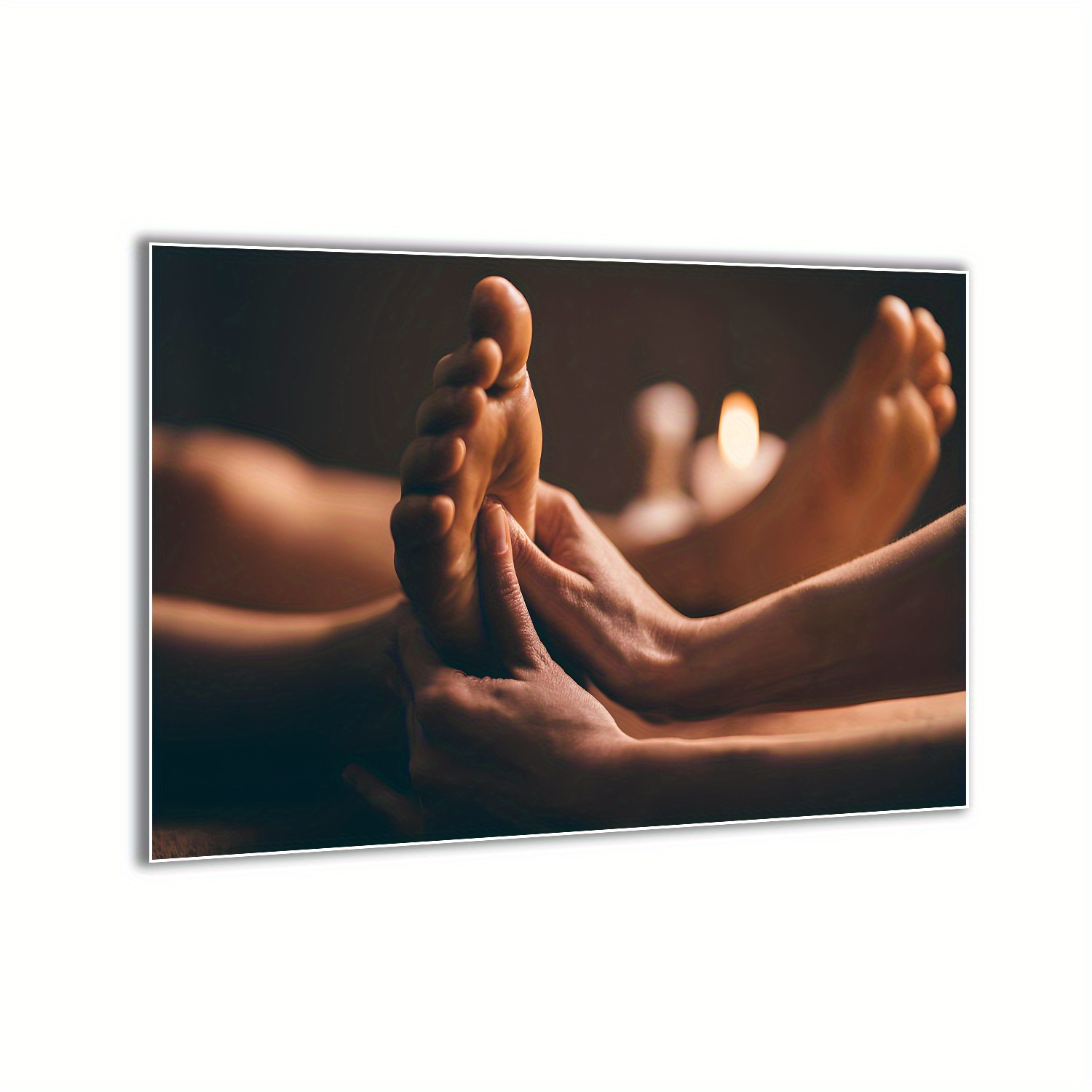 TEMU 1pc Vintage Wall Canvas Painting Poster - Unframed Spa Massage & Wellness , Ideal For Room Decor, Health & Beauty Theme, Frameless, Beauty Room