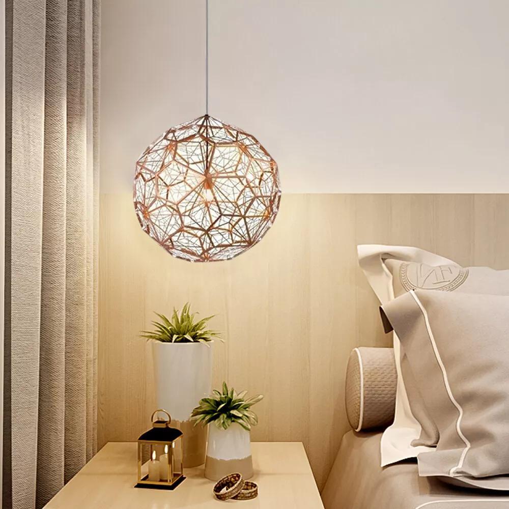  contemporary metal pendant light 25cm modern indoor ceiling fixture chandelier lighting for home decor details 2