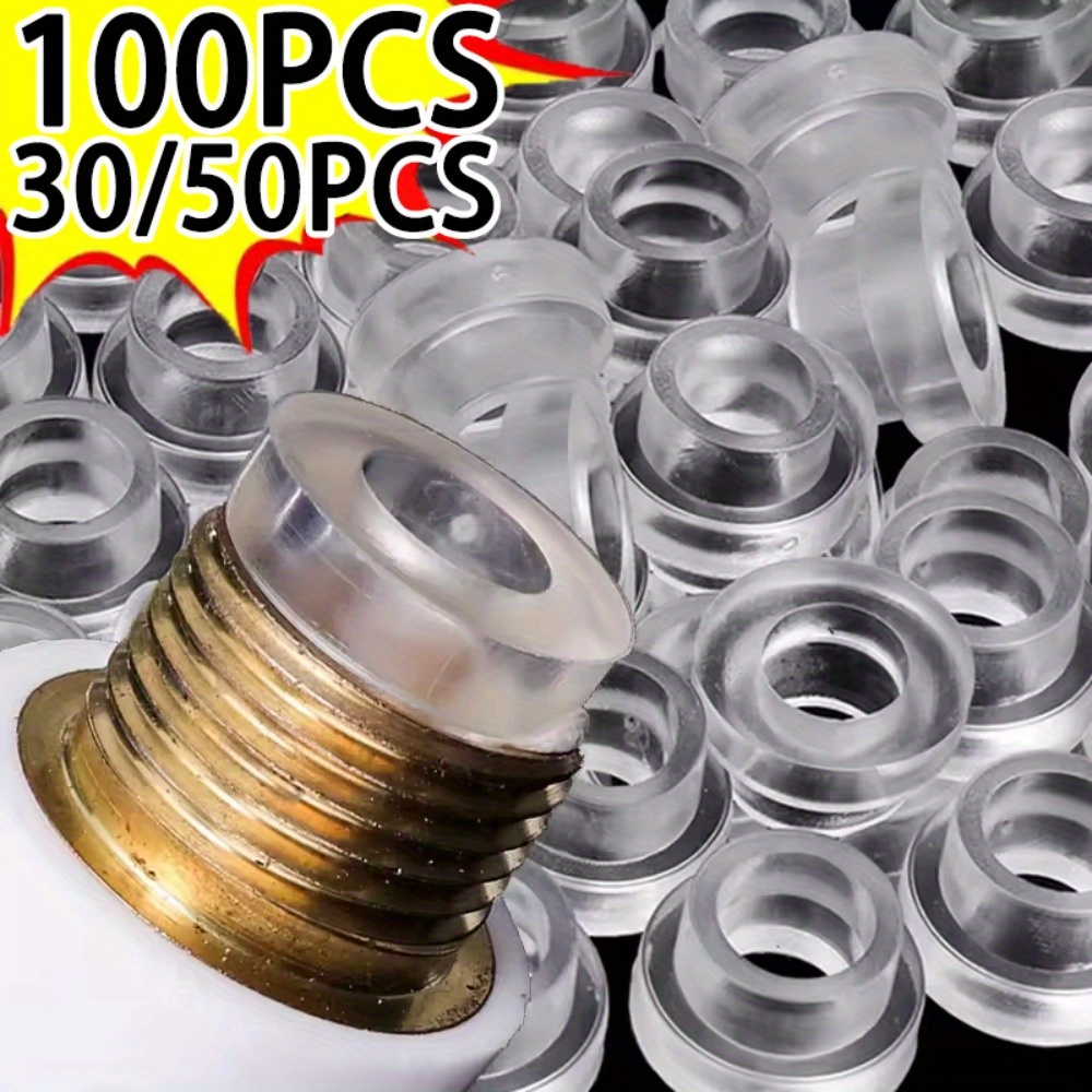 CCeCCe 100 Pack M6 Nylon Washers - 12mm OD, 6mm ID, 3mm Thick For Drum Hardware & Equipment (50 White + 50 Black)