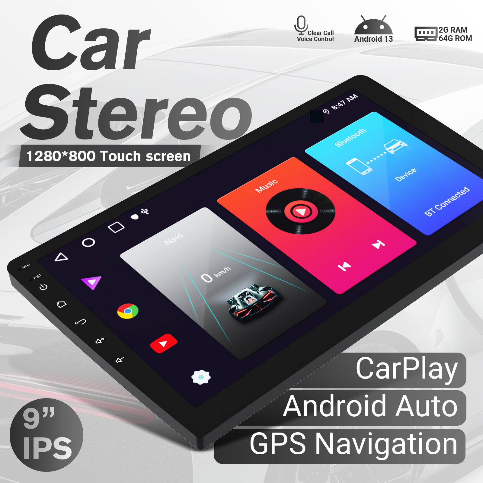 ATOTO S8 4G+32G Android Autoradio Doppel DIN Wireless CarPlay Android
