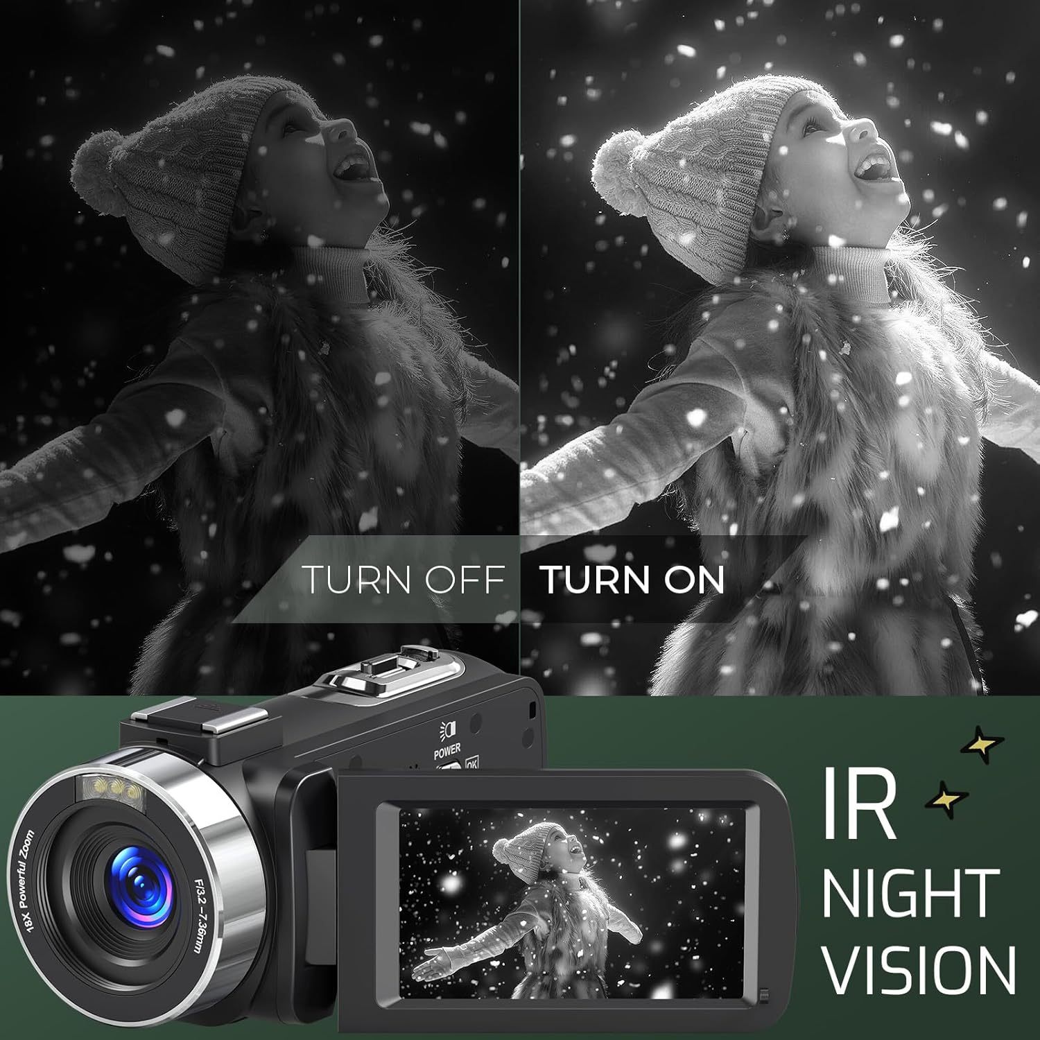 4k video camera camcorder ultra 80mp vlogging camera Temu