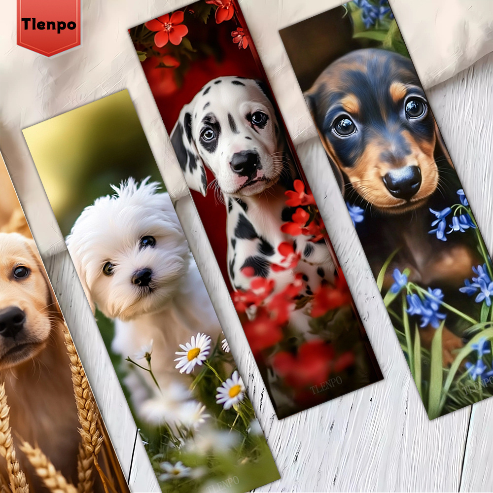 TEMU Een set van 32 bladwijzers met een puppy-ontwerp, waardoor ze een cadeau zijn voor hondenliefhebbers. Perfect voor lezers, vrienden en