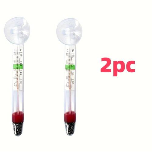 1 2 floating aquarium thermometer glass tube for accurate temperature measurement no batteries required water level universal for fish tanks and household thermometer composition 95 food grade propylene
