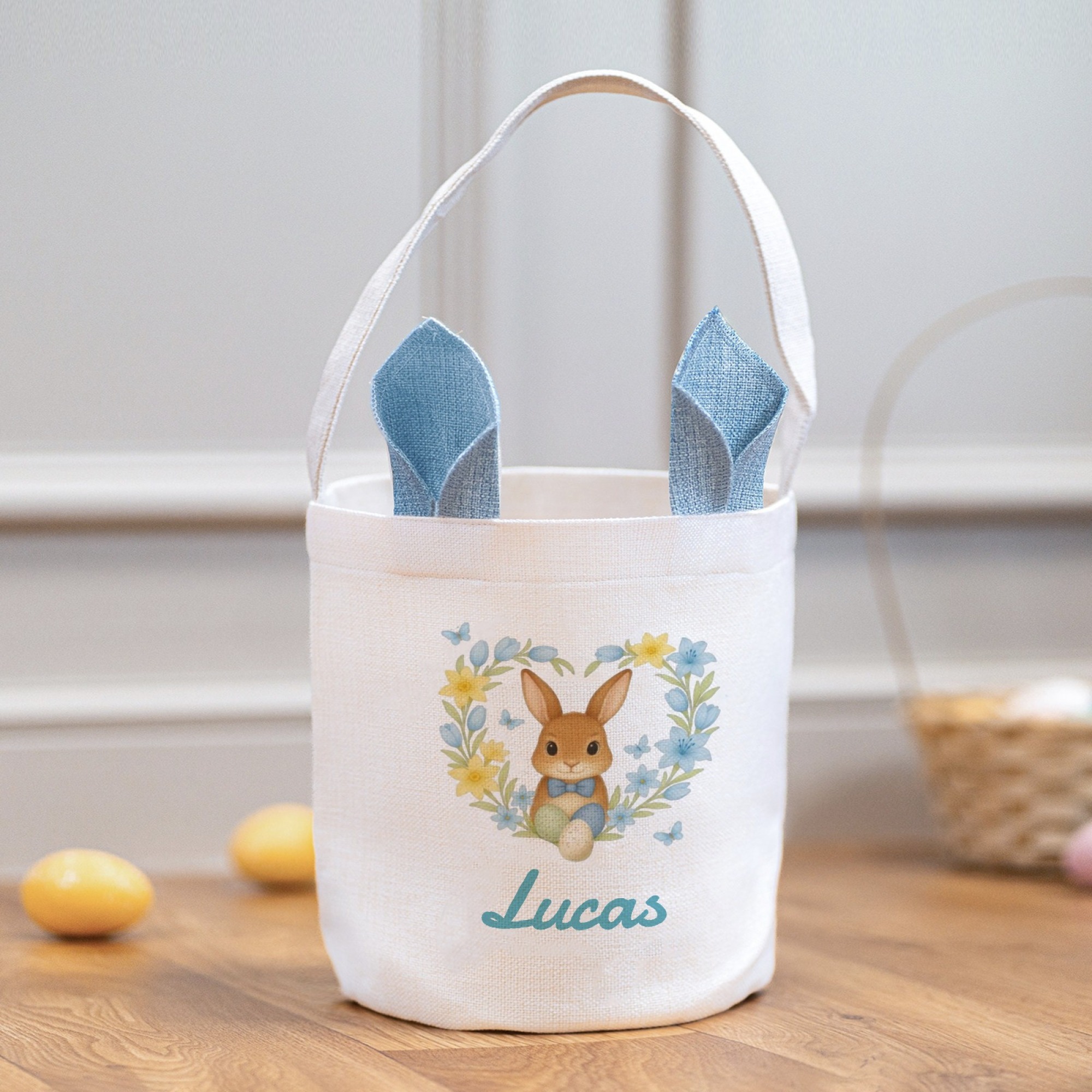 TEMU Personalized Gift Bags, Custom Name Bunny Bags, Easter Party Gift Bags, Gift Bags, And Easter Basket Bags Perfectly Showcase The Easter Holiday