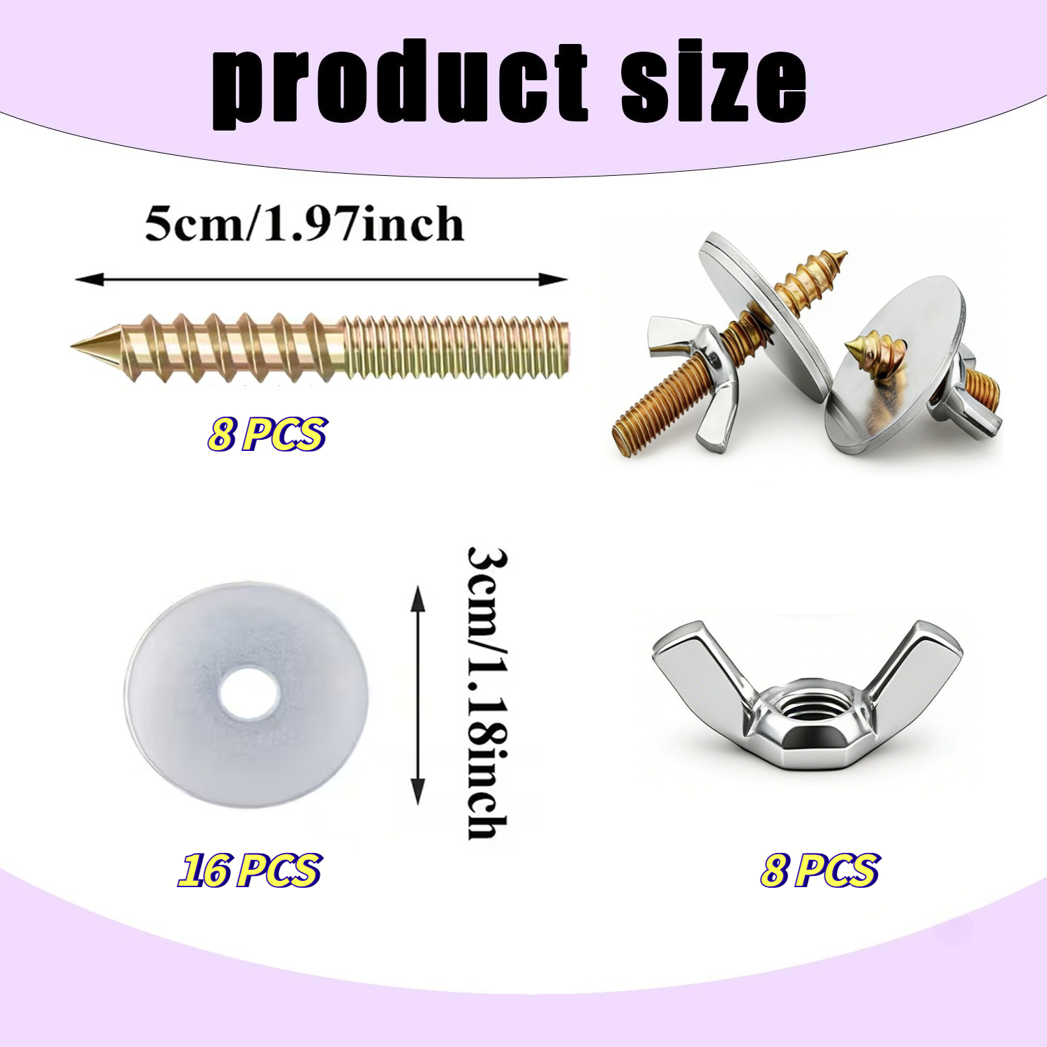 Image of 32pcs Bird Cage Accessory Set - Durable Metal Screws, M6x50mm For Perches And Houses - Non-electric, Enhances Stability And Decoration, Birdhouse, Pet Bird Cage Feeder Bracket Perch Additions Hardware