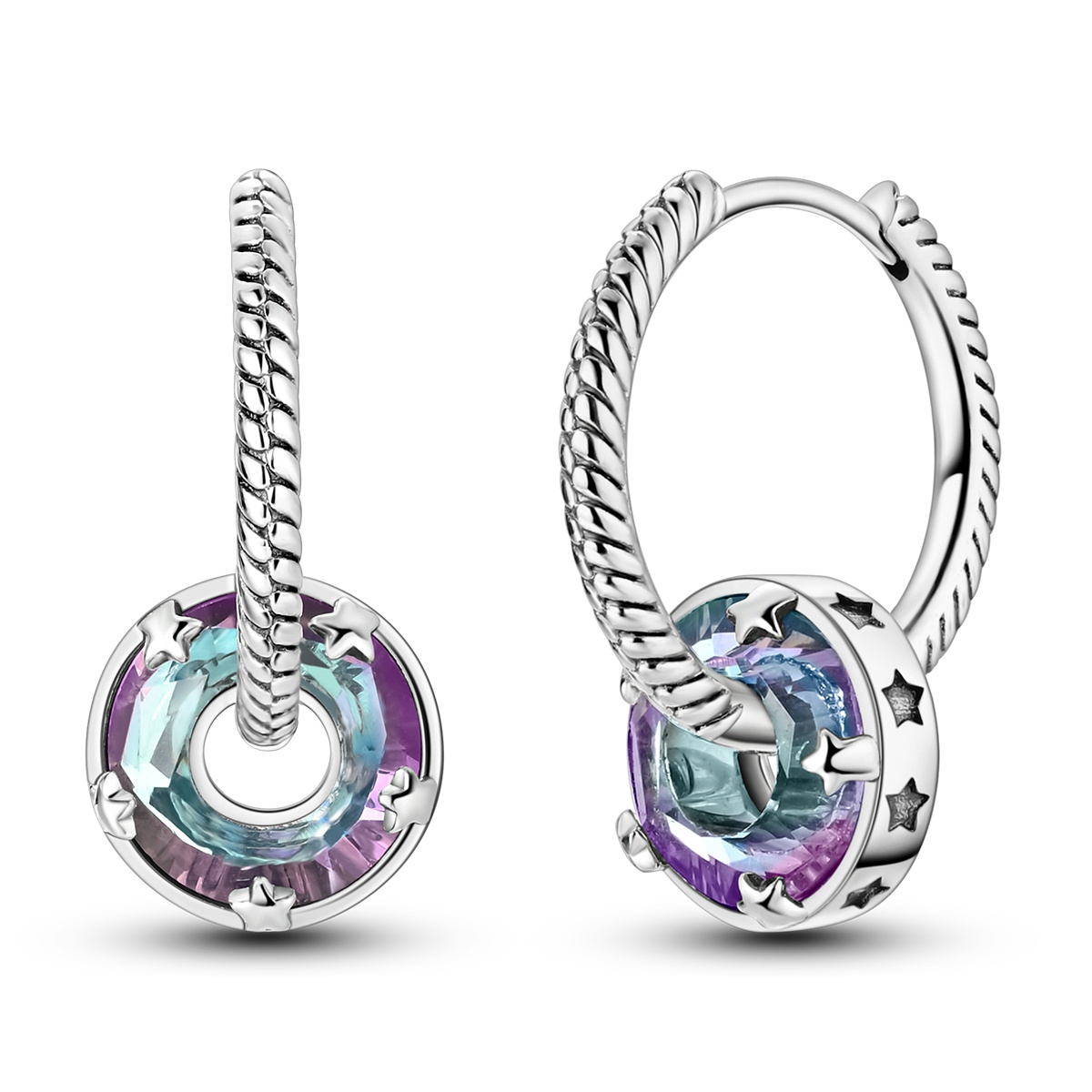 E-shop Starlight Runde Ohrringe Damen Ohrringe Charme Mode Vielseitige Party Schmuck Geschenke