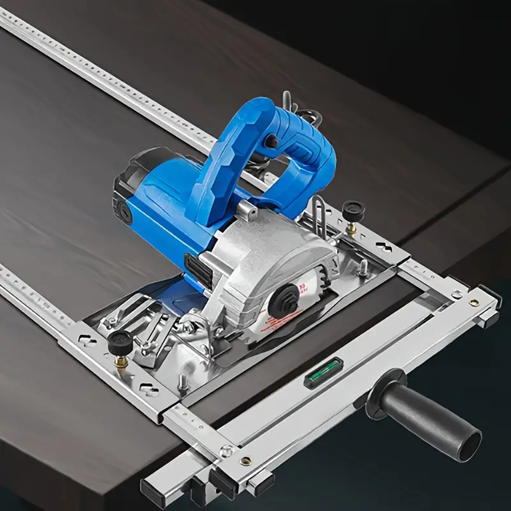 Cutting Positioner Built-in Level 0-75cm Cutting Range High-quality Stainless Steel Built-in Level | Diy And Professional Woodworking Power Tool | Locator + Clamping Device | Woodworking Accessory Kit