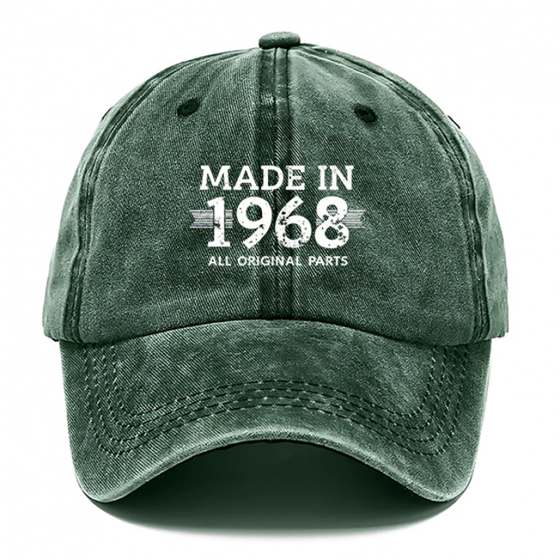 TEMU 1 Vintage 1968-style Hat, Men's Vintage Hat, Women's Hat, Outdoor Casual Baseball Cap, Breathable Hat, Adjustable Dad Hat, Suitable For Outdoor