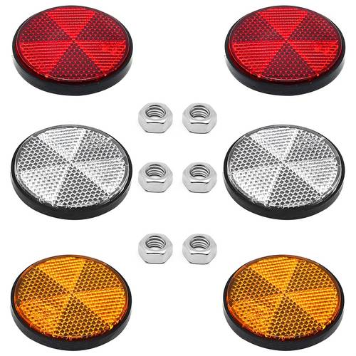 electric bike reflectors 6 pack reflective panels non electric practical