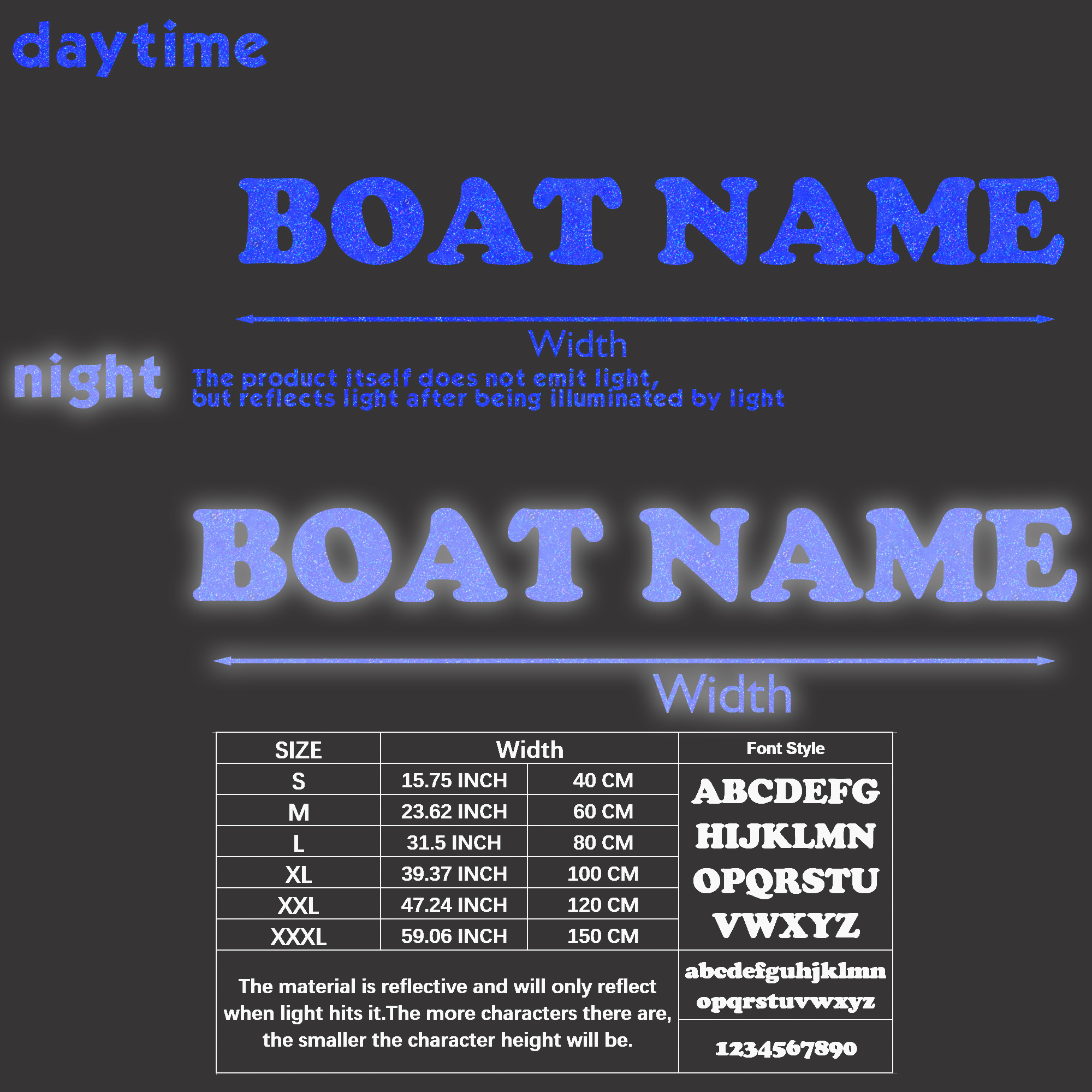 TEMU 1pc Customized Personalized Boat Name Reflective Stickers Engraved Stickers , Pontoon, Kayak, Personalized Boat Name Vinyl Stickers, Windshield