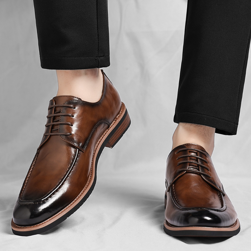mens formal dress shoes laces featuring a comfortable - Temu Bahrain