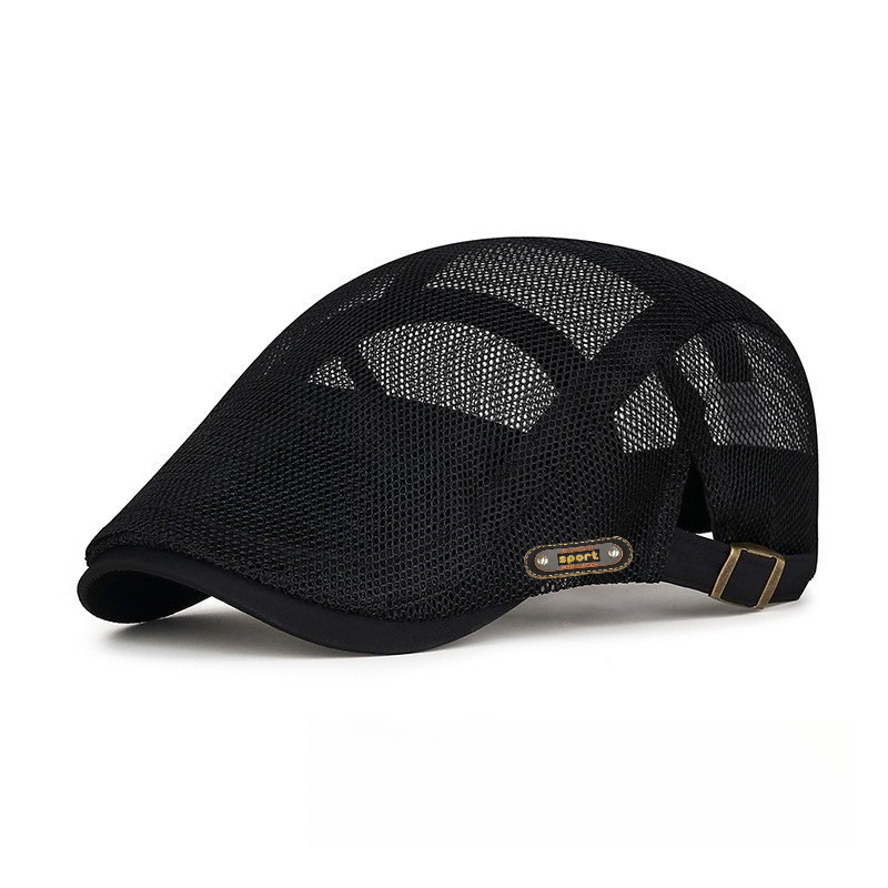 TEMU Summer Unisex Slim Casual Beret, Breathable Newsboy Hat, Sun Hat