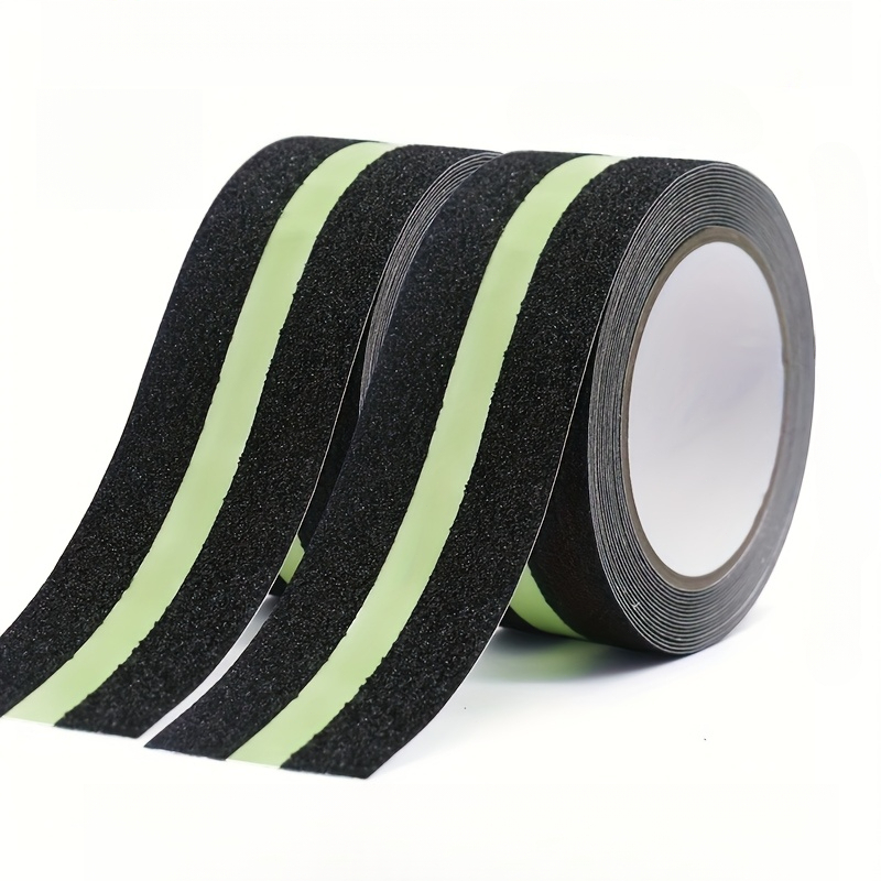 TEMU 2-pack Of Luminous Anti-slip Tape, Suitable For Indoor And Outdoor Stair Safety, With Strength, Made With Strong Adhesive, Width Is