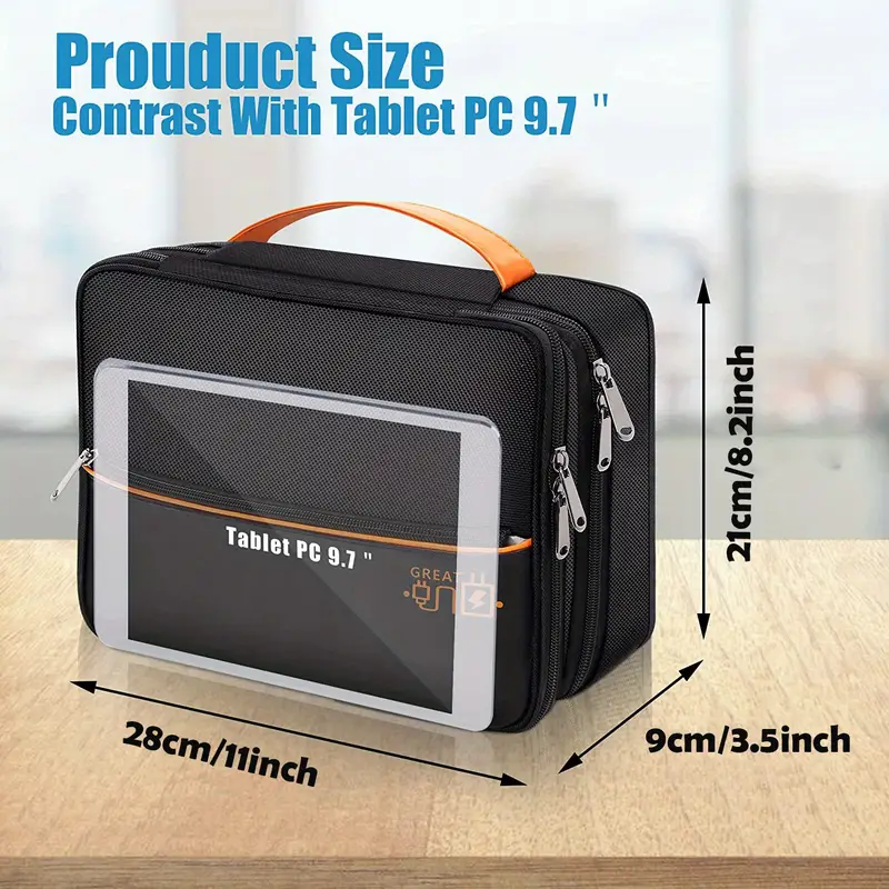 SOBEAU Borsa per Cavi, Elettronici Porta Cavi Organizer Viaggio, Accessori Borsa Custodia, Borsa Universale Organizer Cavi Portatile per USB, Schede SD, Caricabatterie, Hard Disk,Grigio SOBEAU Borsa per Cavi, Elettronici Porta Cavi Organizer Viaggio, Accessori Borsa Custodia, Borsa Universale Organizer Cavi Portatile per USB, Schede SD, Caricabatterie, Hard Disk,Grigio