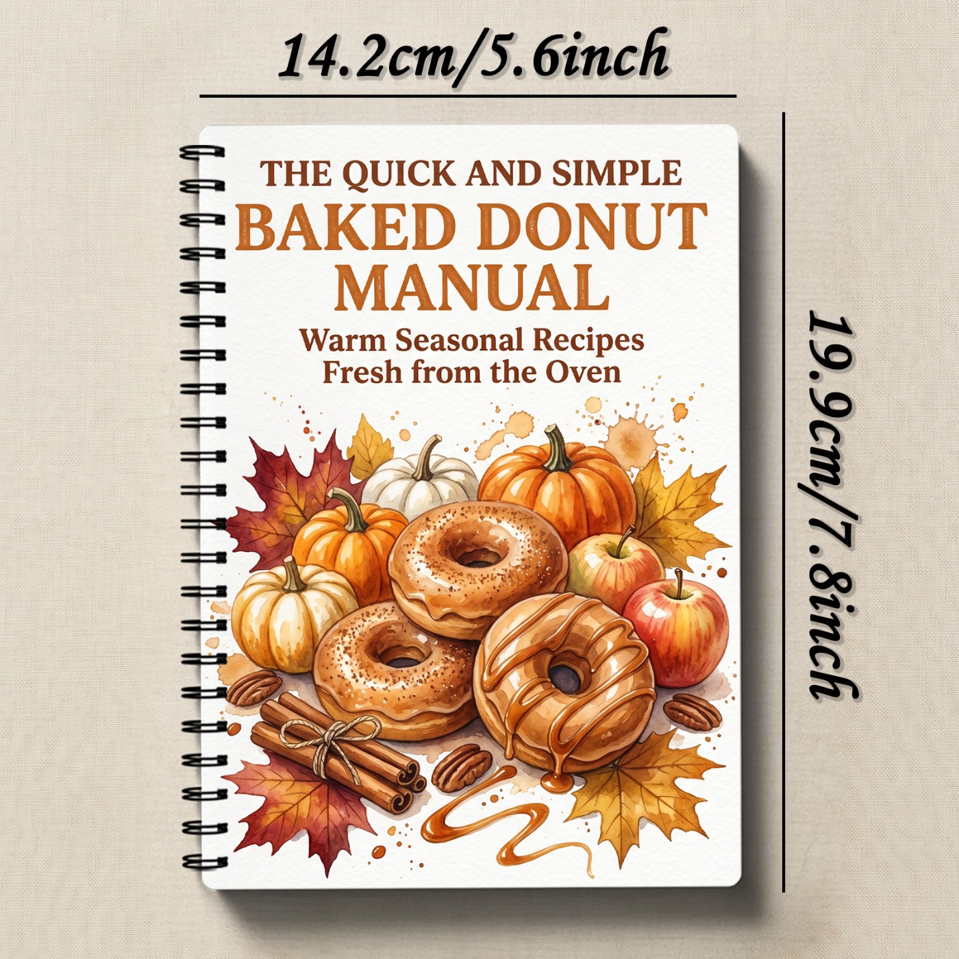 TEMU Homemade Donut Recipe Book: Spiral-bound Baking Cookbook With No-fry Sweet & Donut Recipes Suitable For, Family-friendly Donut Making Guide With