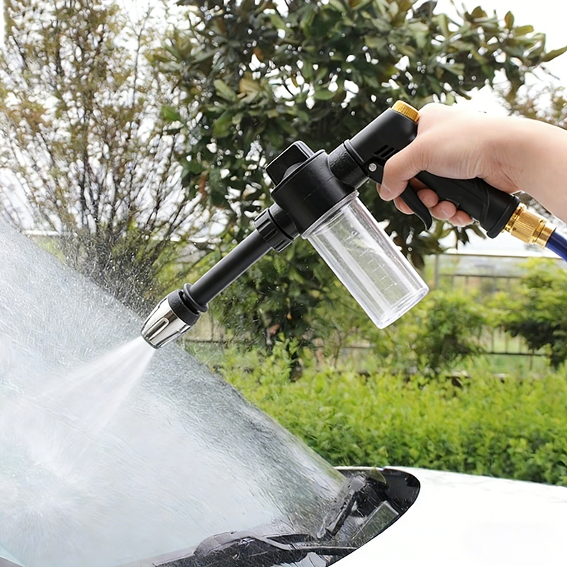 High-Pressure Car Wash Sprayer with Foam Bottle- Versatile Water Gun for Motorcycles, Home& Garden Use- Durable Long Rod Nozzle for Efficient Cleaning and Irrigation 3 High-Pressure Car Wash Sprayer with Foam Bottle- Versatile Water Gun for Motorcycles, Home& Garden Use- Durable Long Rod Nozzle for Efficient Cleaning and Irrigation - Image 3