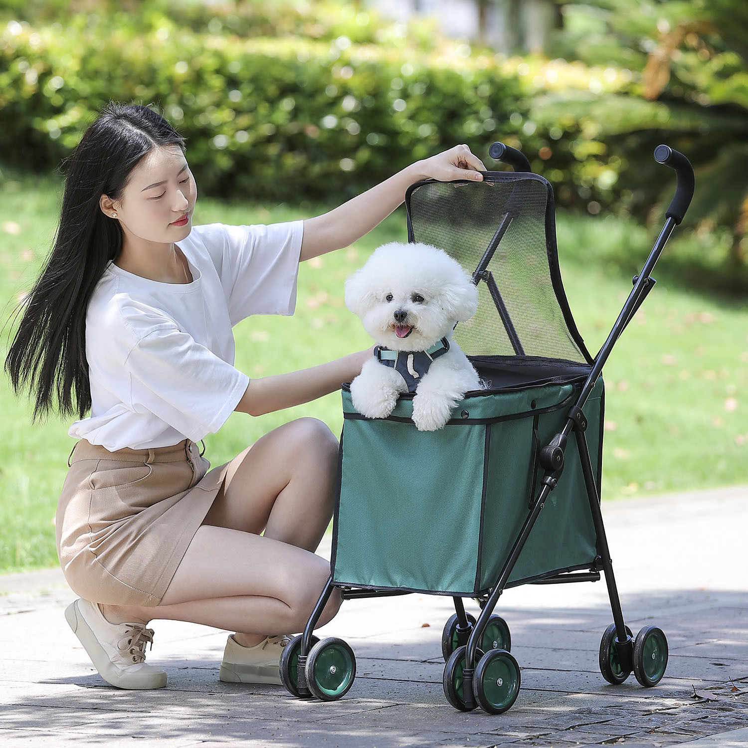 Original Patent Multi-Functional Folding Storage Cart for Pets