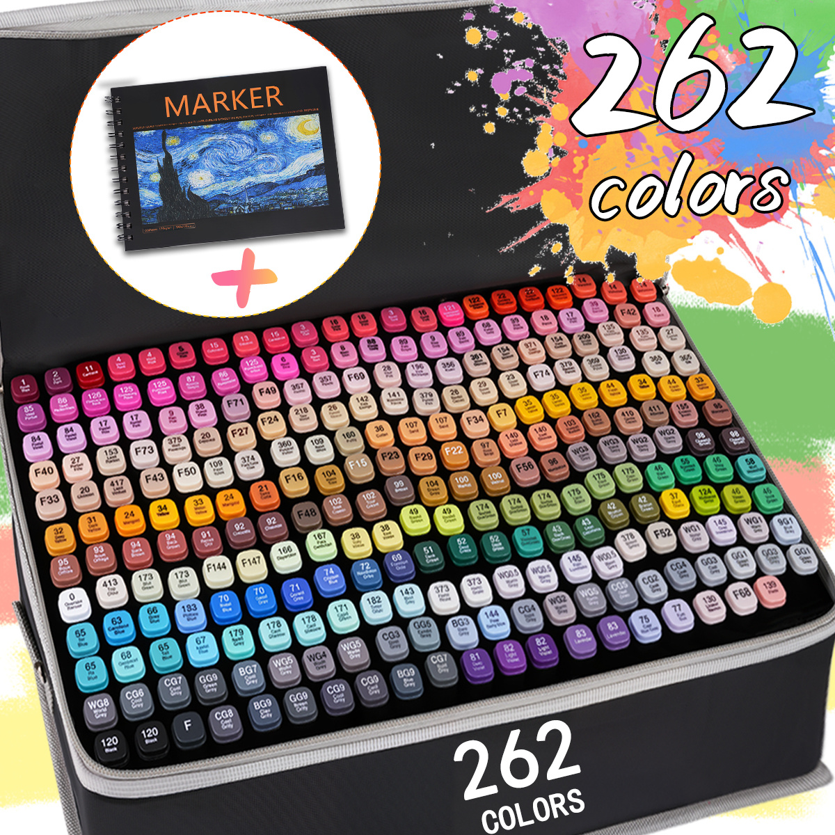TEMU Alcohol Markers | Tip Permanent Art Markers For Book Painting, Sketching, Card Making | Perfect Gift For Adults, Exquisite Dotting, Includes A