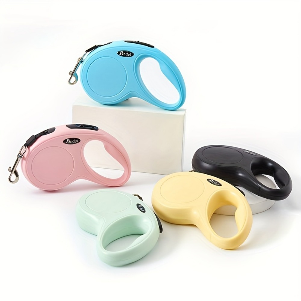 Retractable Dog Leash with Custom Letter Design