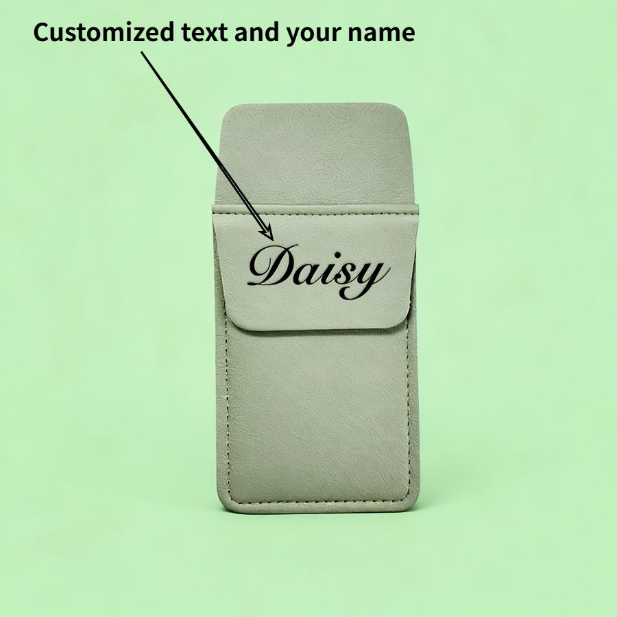 TEMU 1pc Pack, Customizable With Text And Name, Double-layer Leak-proof Ink Pen Pouch For Nurses, Simple And , Suitable For Nurses, Doctors, , And
