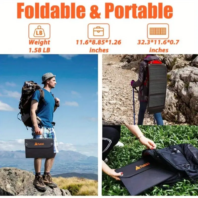 30w foldable solar panel & portable power station generator kit with 10 connectors, usb-c/usb-a/ /ac outlets, solar-powered charging for phones, laptops, rv, camping, home backup - lightweight & durable outdoor power bank, no mains electricity needed, solar panel portable, solar power bank with cables, solar charger power bank, camping electricity source, rv electricity supply, , weatherresistant design, highefficiency charging Product details 3