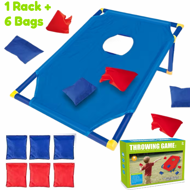 TEMU 7 pièces (1 planche et 6 sacs) Jeux de de sacs de pour enfants, interaction parent-enfant, jeux de de sports d'intérieur et d'extérieur, jouets